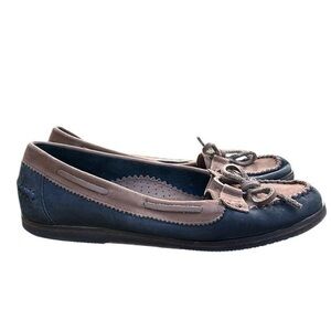Cappagallo vintage genuine leather boat shoes loafers brown/tan womens size 6.5